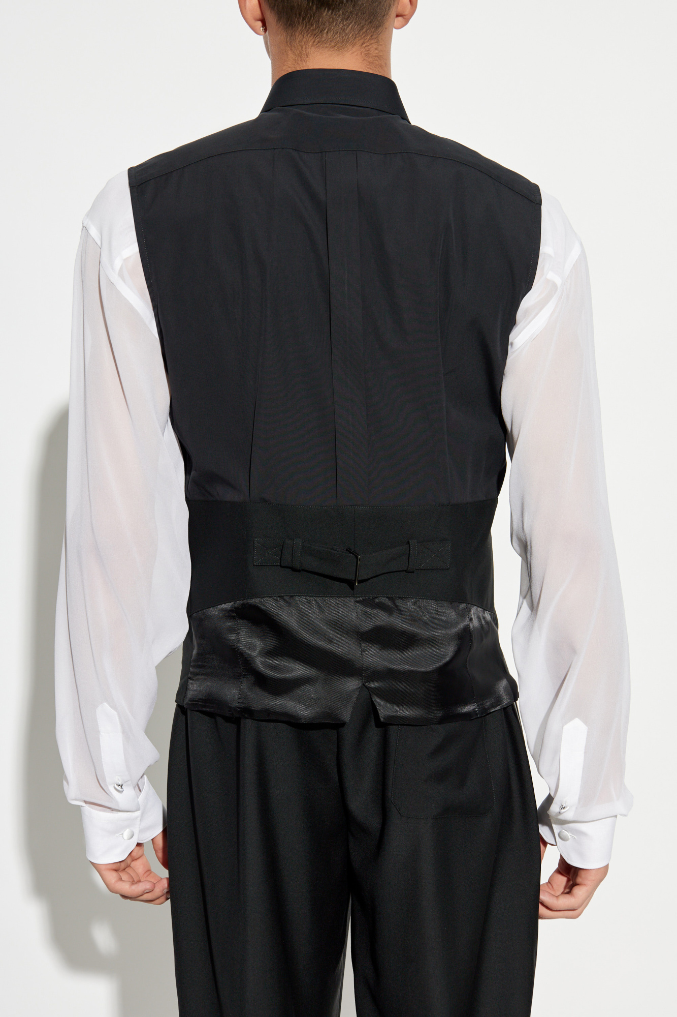 Dolce & Gabbana Sleeveless tuxedo shirt | Men's Clothing